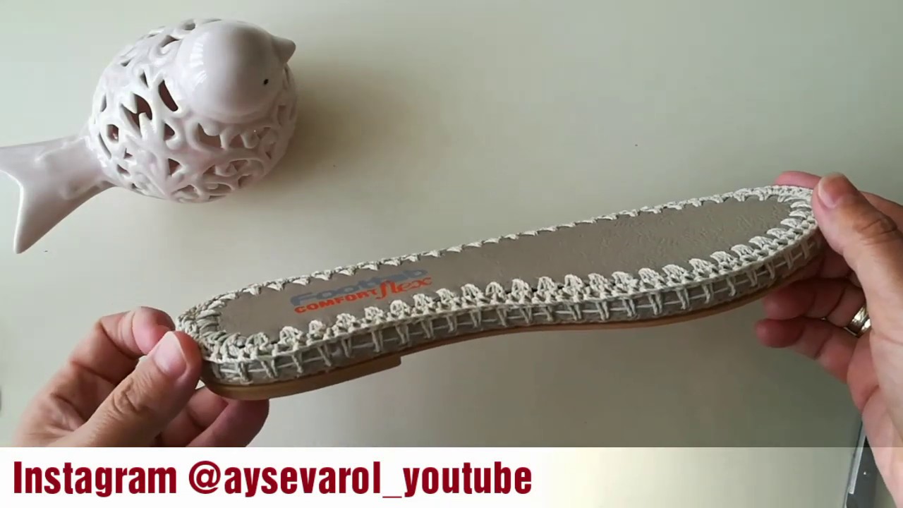 Hasır Taban ve  İç taban monteleme işlemi / Hasır taban tığlama / ZAPATOS SHOES / Ayşe Varol