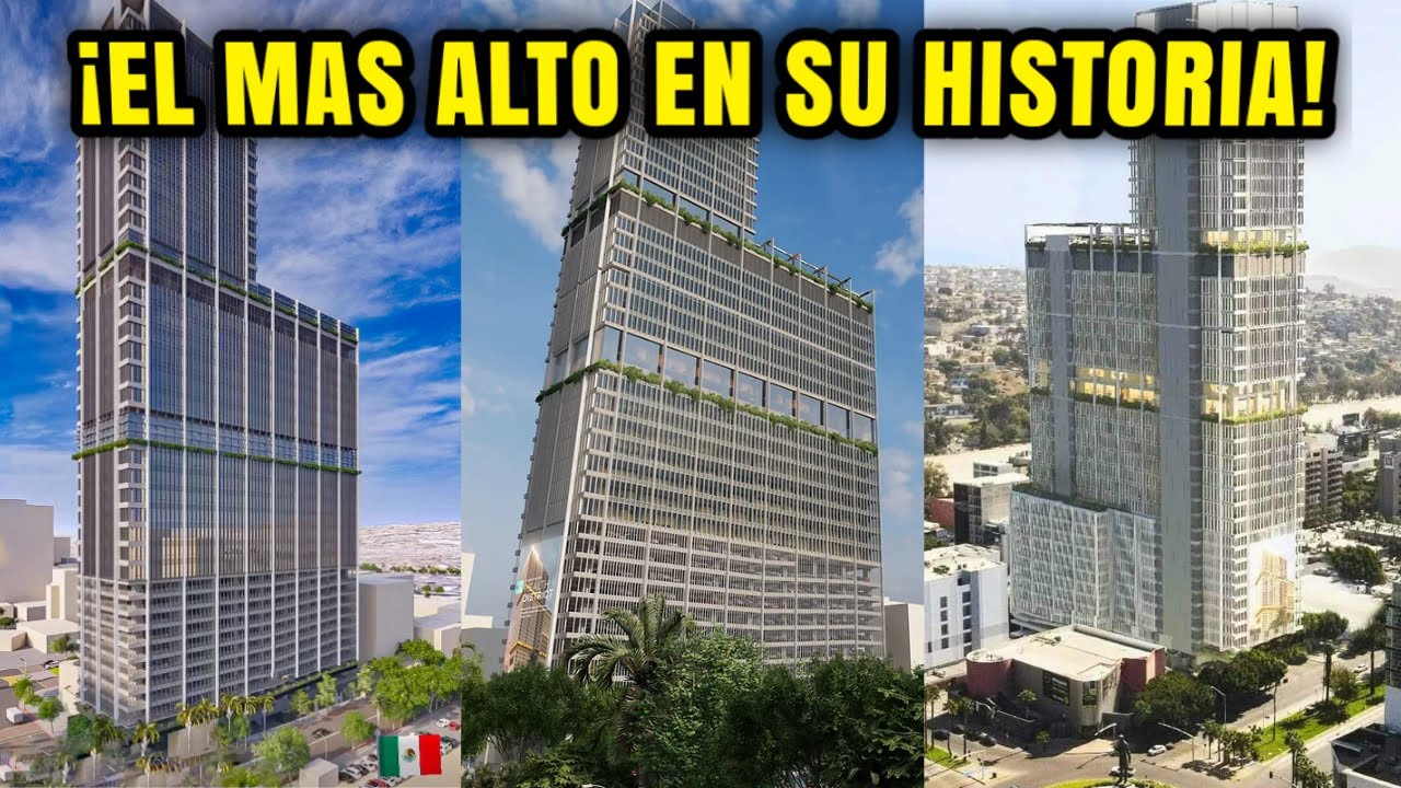 Tijuana está construyendo su primer Mega Rascacielos | Conoce aquí su brutal avance de obra