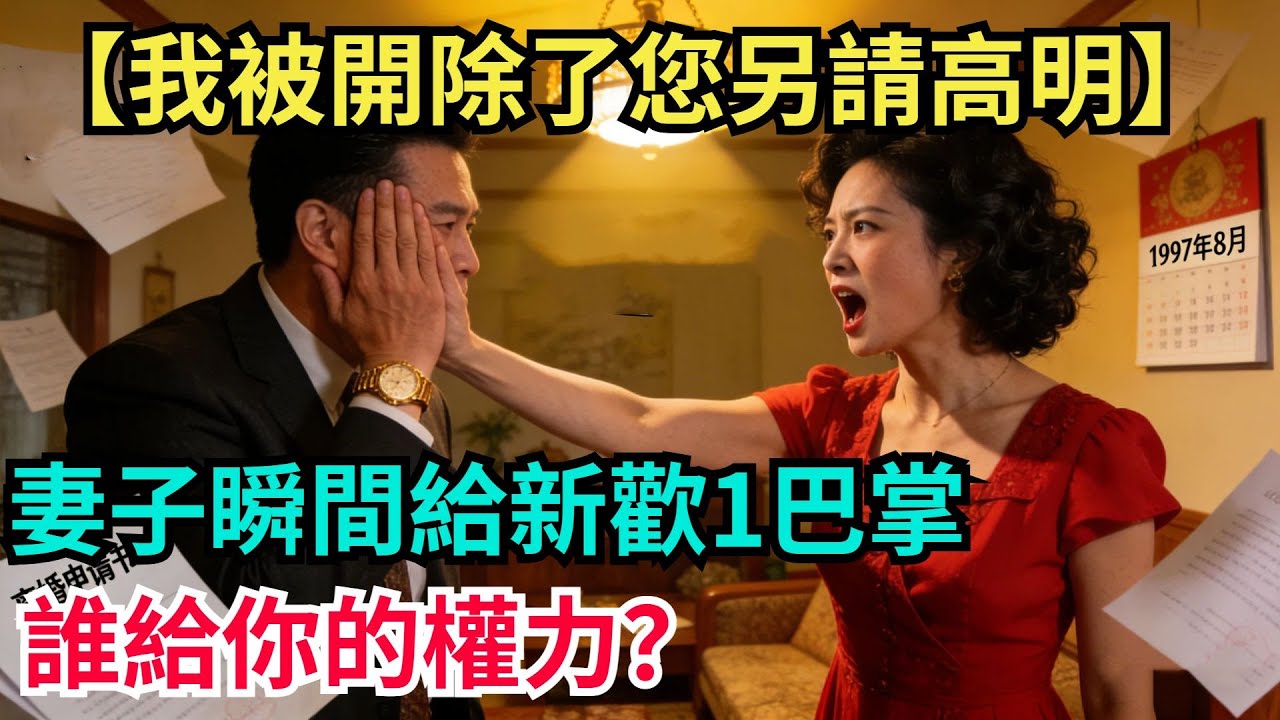 “我被開除了您另請高明吧”，妻子瞬間給新歡1巴掌：誰給妳的權力【阿文情感】