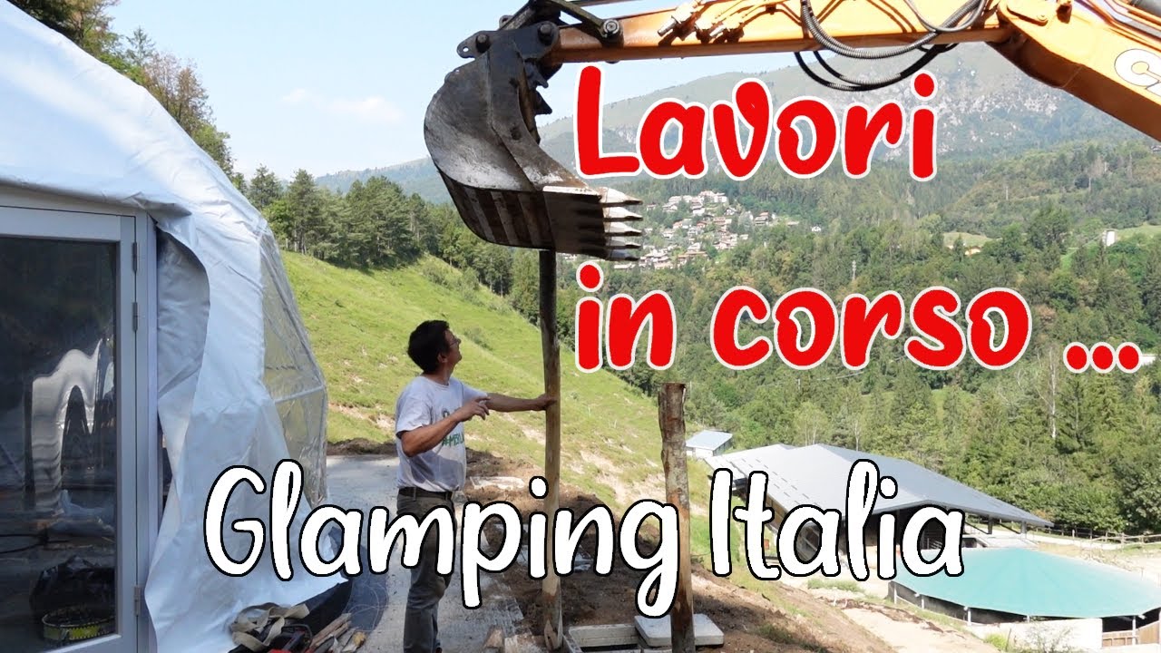 #6 Costruzione bubble glamping in Lombardia: tavole glamour, scala di montagna, stuoia antierosione