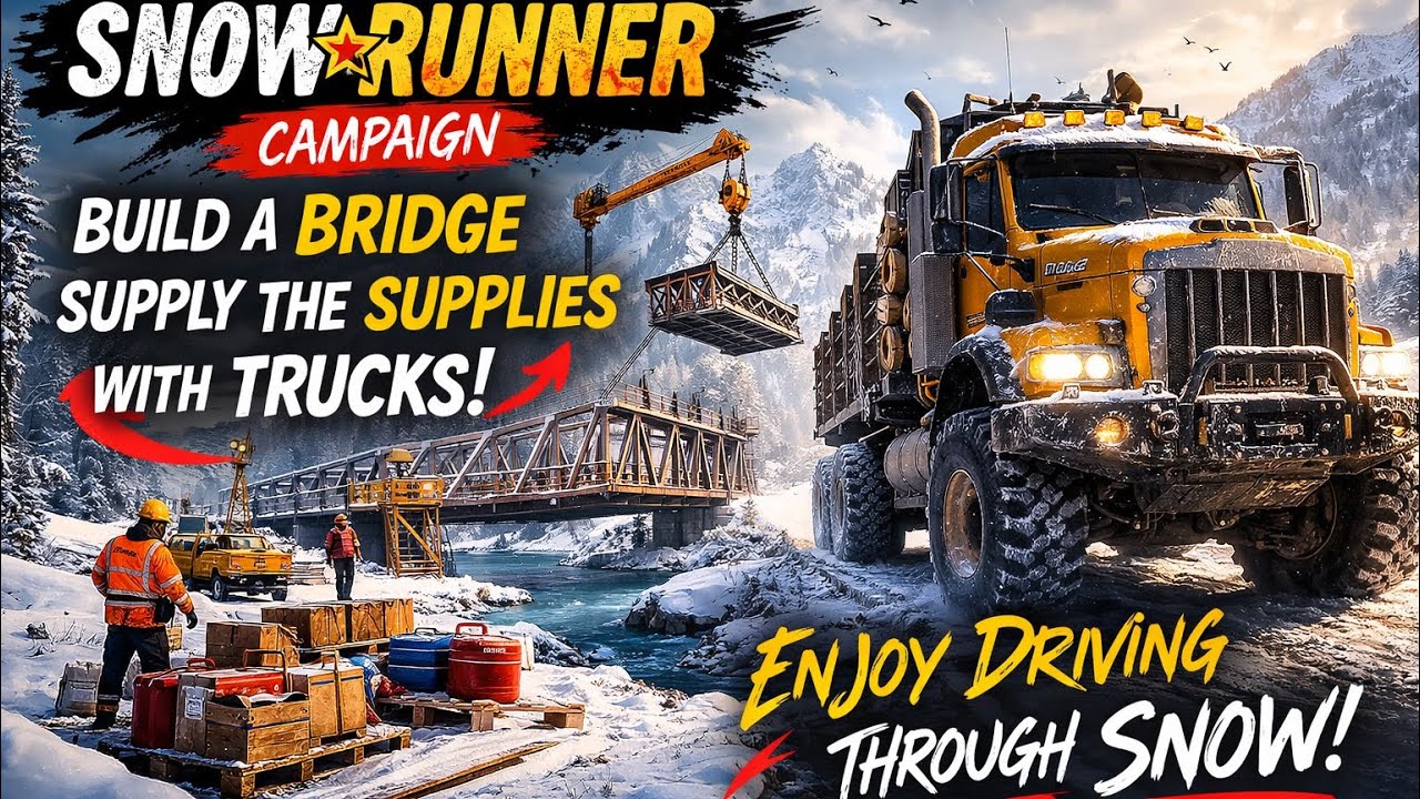 Building a Bridge  || Delivering Supplies Through the Snow |PS5 Gameplay