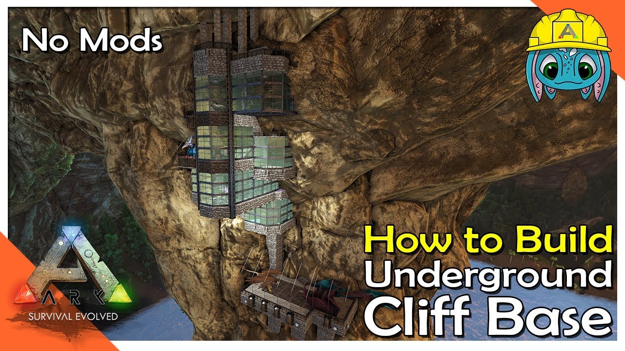 How to Build Underground Cliff Base!! | ARK: Building w/ Fizz (No MODS)