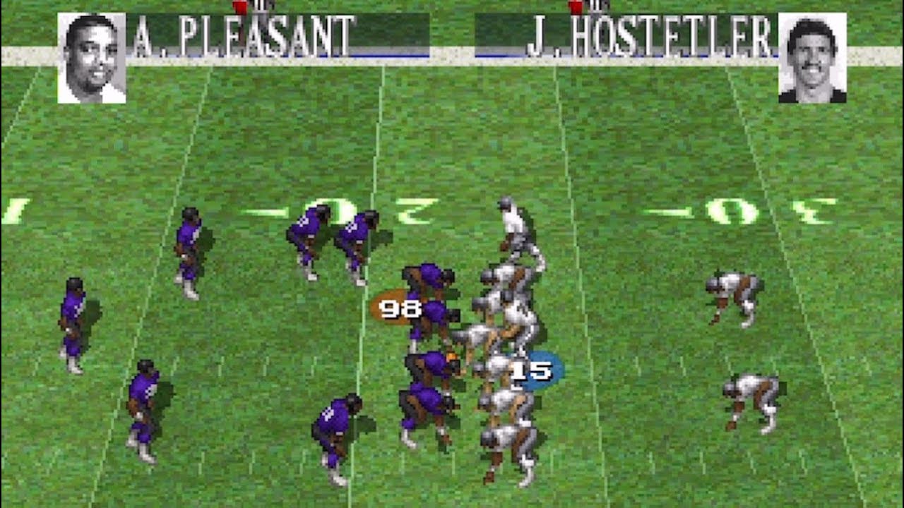 NFL CPU Game: Raiders vs. Ravens | Tecmo Super Bowl (PS1)