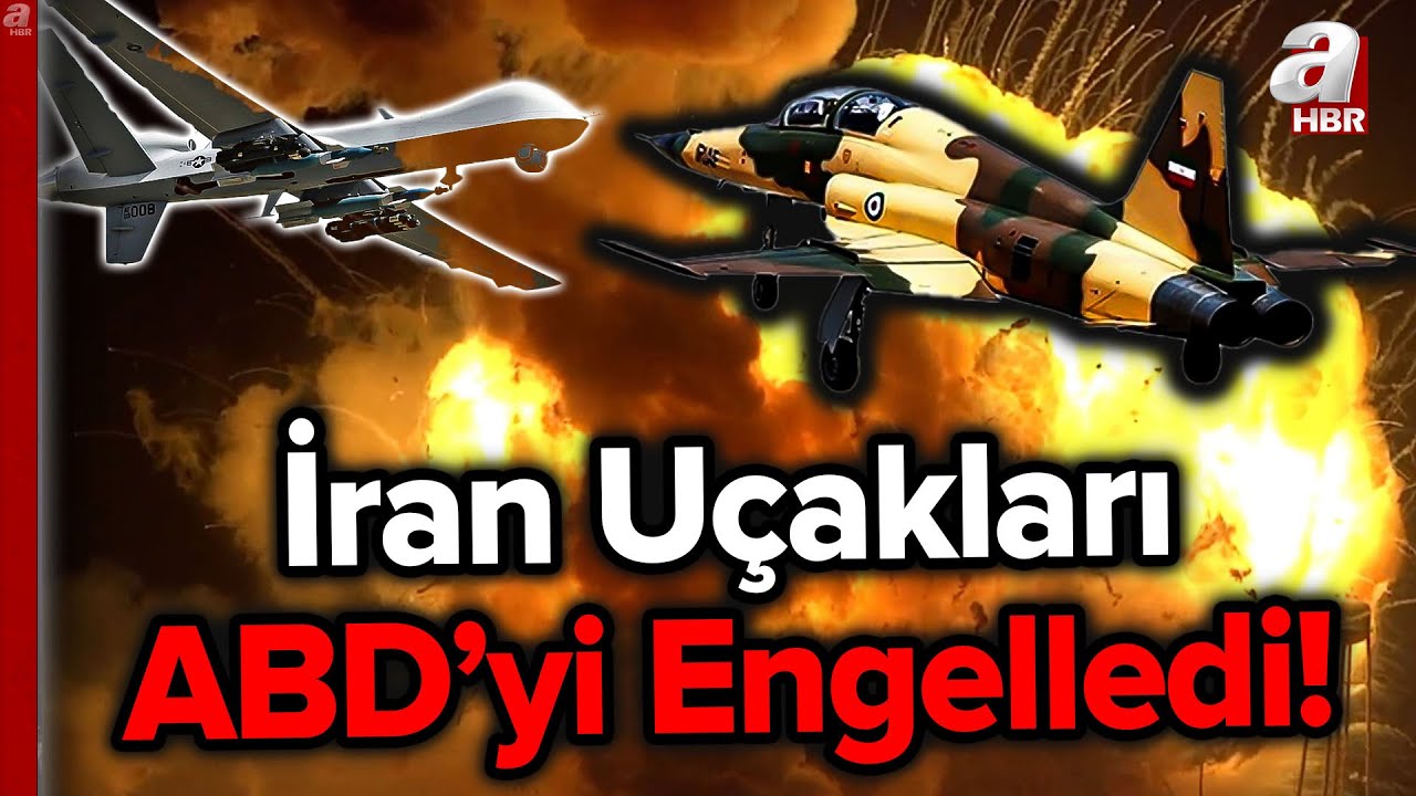 İran Uçakları ABD Drone'nunu Engelledi! İşte O Görüntüler | A Haber