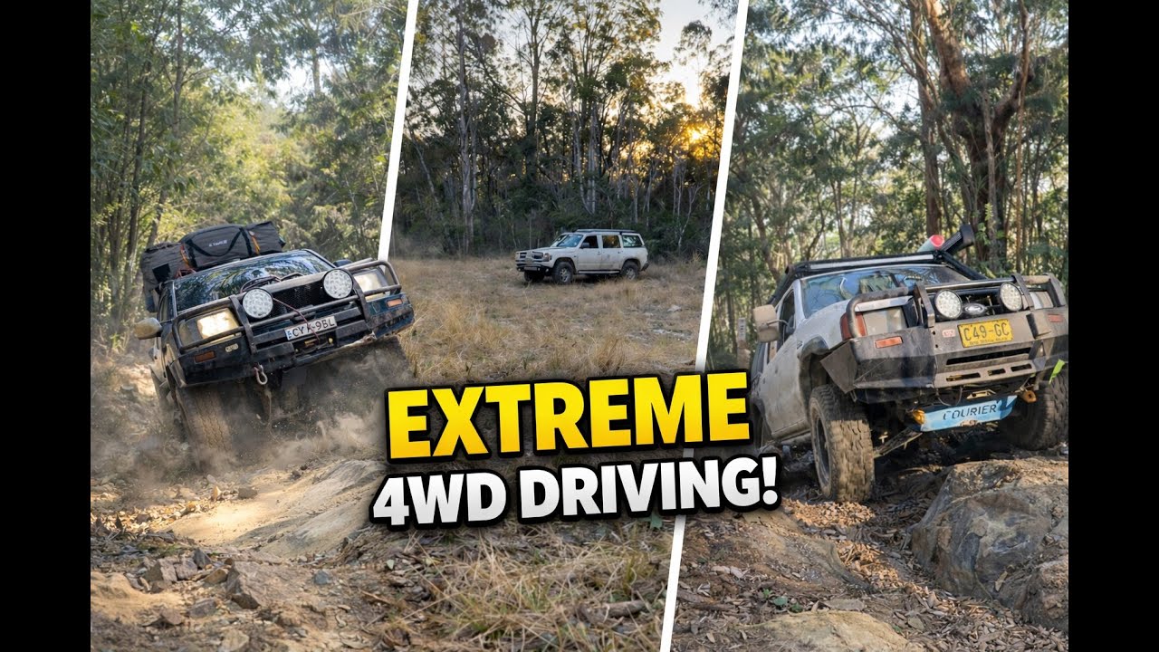 wattagans trip with Ford courier Nissan Patrol and Toyota landcruiser 12:6:22