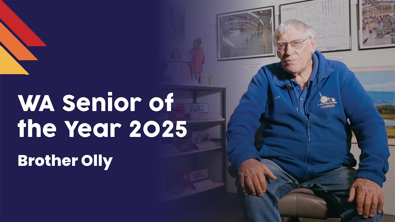 Brother Olly Pickett: WA Senior of the Year 2025 -Wheelchairs for Kids