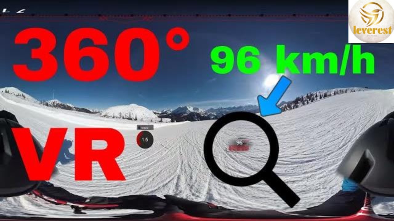 360 grad video at ski - atemberaubende Aufnahme-VR (garmin 360 grad)