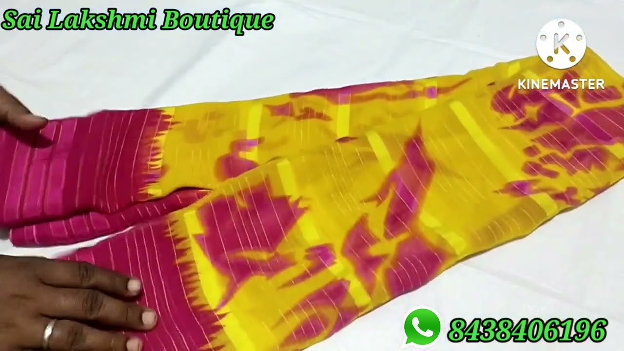 Daily wear sarees//#georgettesaree, #newsareedesign2022,(20/07/2022)//for order whatsapp@8438406196