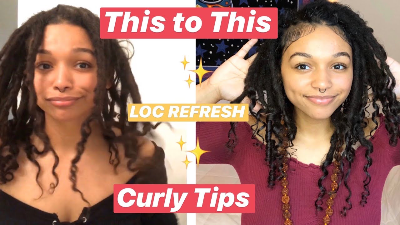 HOW TO REFRESH LOCS WITH CURLY ENDS