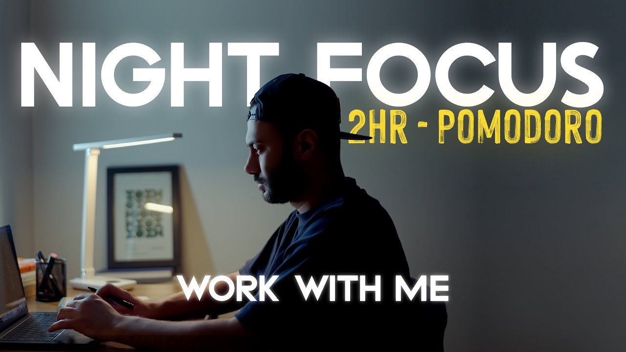 Quiet Night, Loud Focus 🌙 | 2-Hour Pomodoro 50/10 | Piano