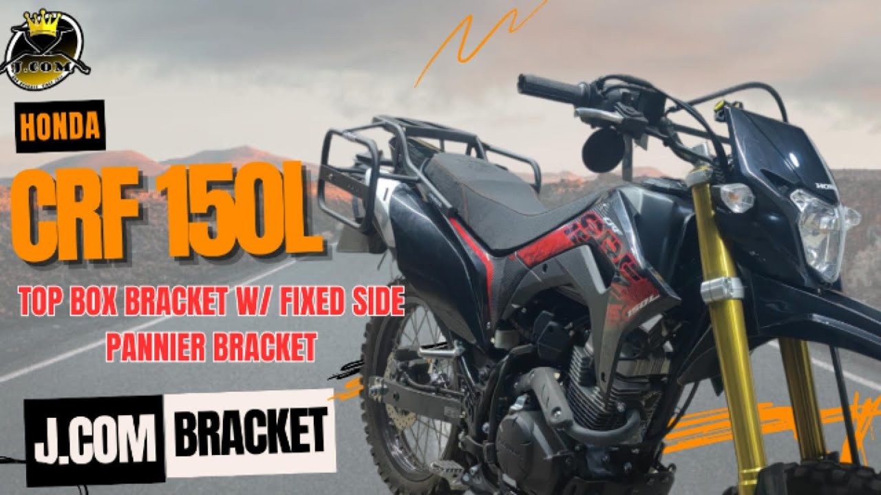 ‼️HONDA‼️✅CRF 150L TOP BOX BRACKET WITH FIXED SIDE PANNIER BRACKET