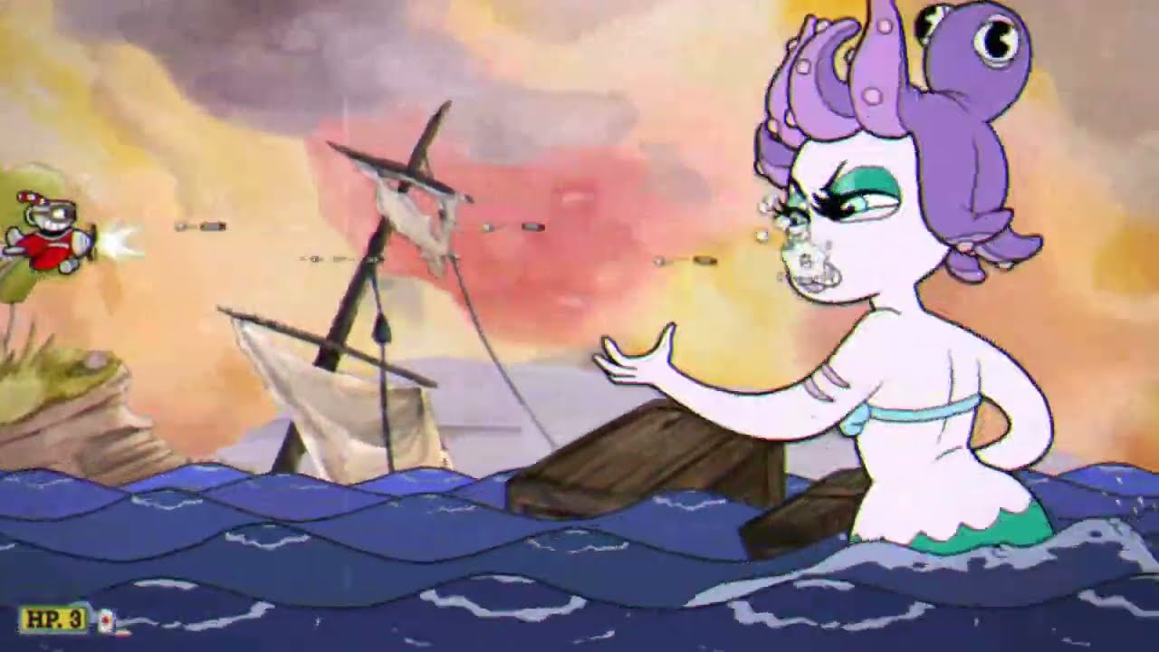 Cuphead - Cala Maria Boss Battle ( S, Expert, No damage)