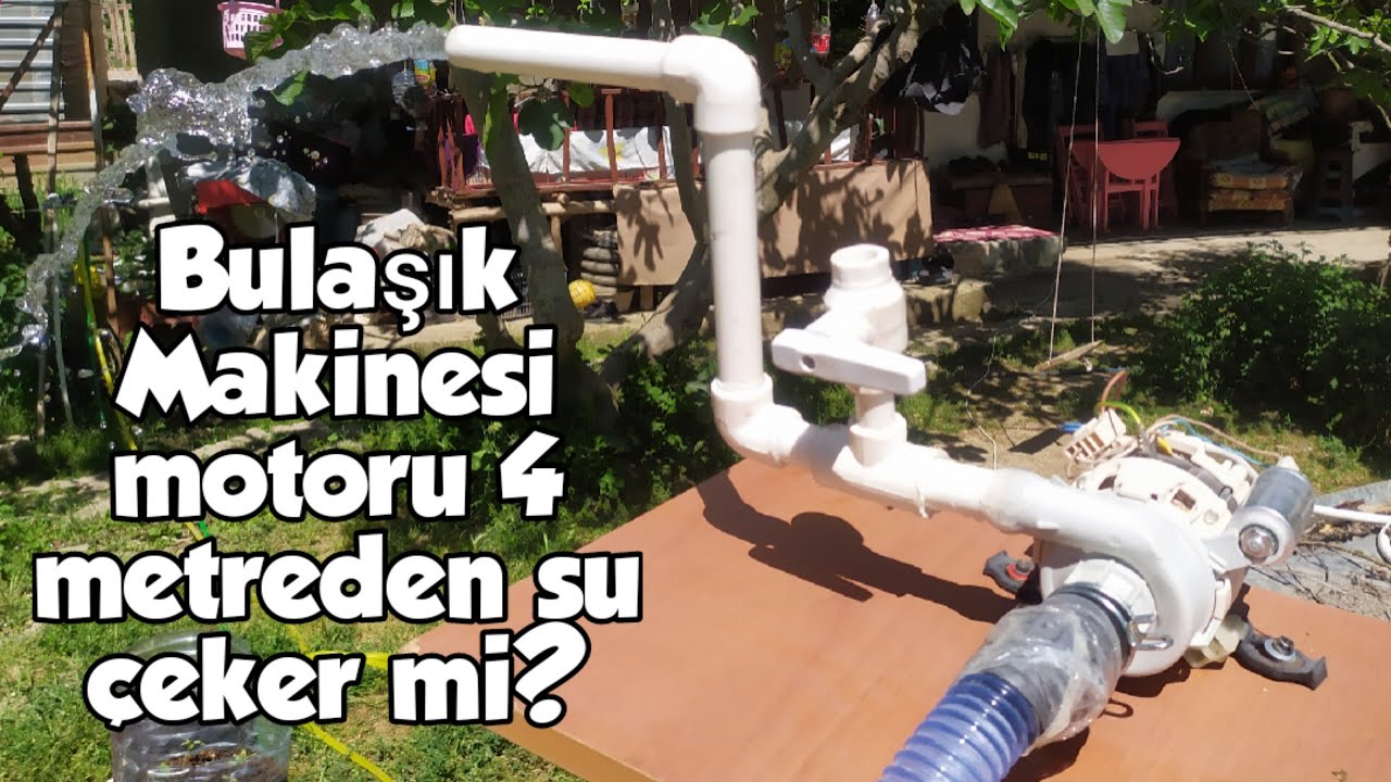 BULAŞIK MAKİNESİ MOTORU KUYUDAN SU ÇEKER Mİ? - SU POMPASI YAPTIK