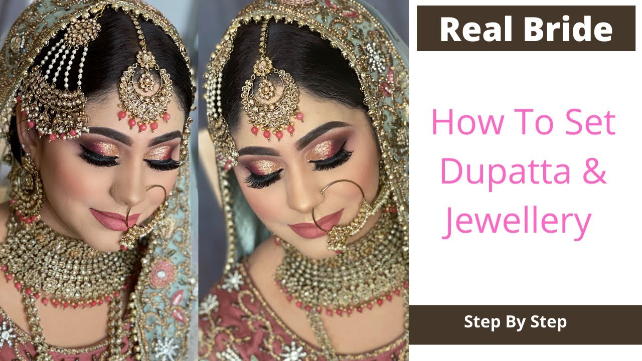 How To Set Dupatta/TikkaSetting/JhumarSetting