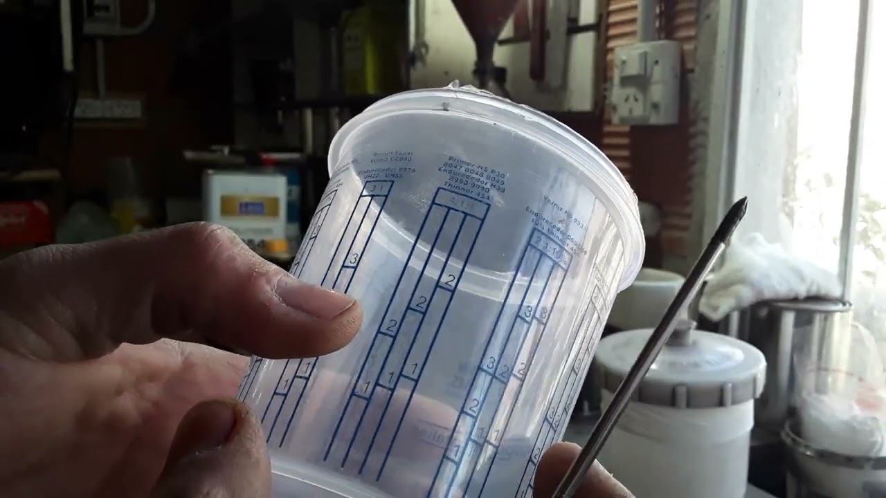 COMO PREPARAR PRIMER o antioxido 2 K O 2 COMPONENTES PINTURA AUTOMOTOR