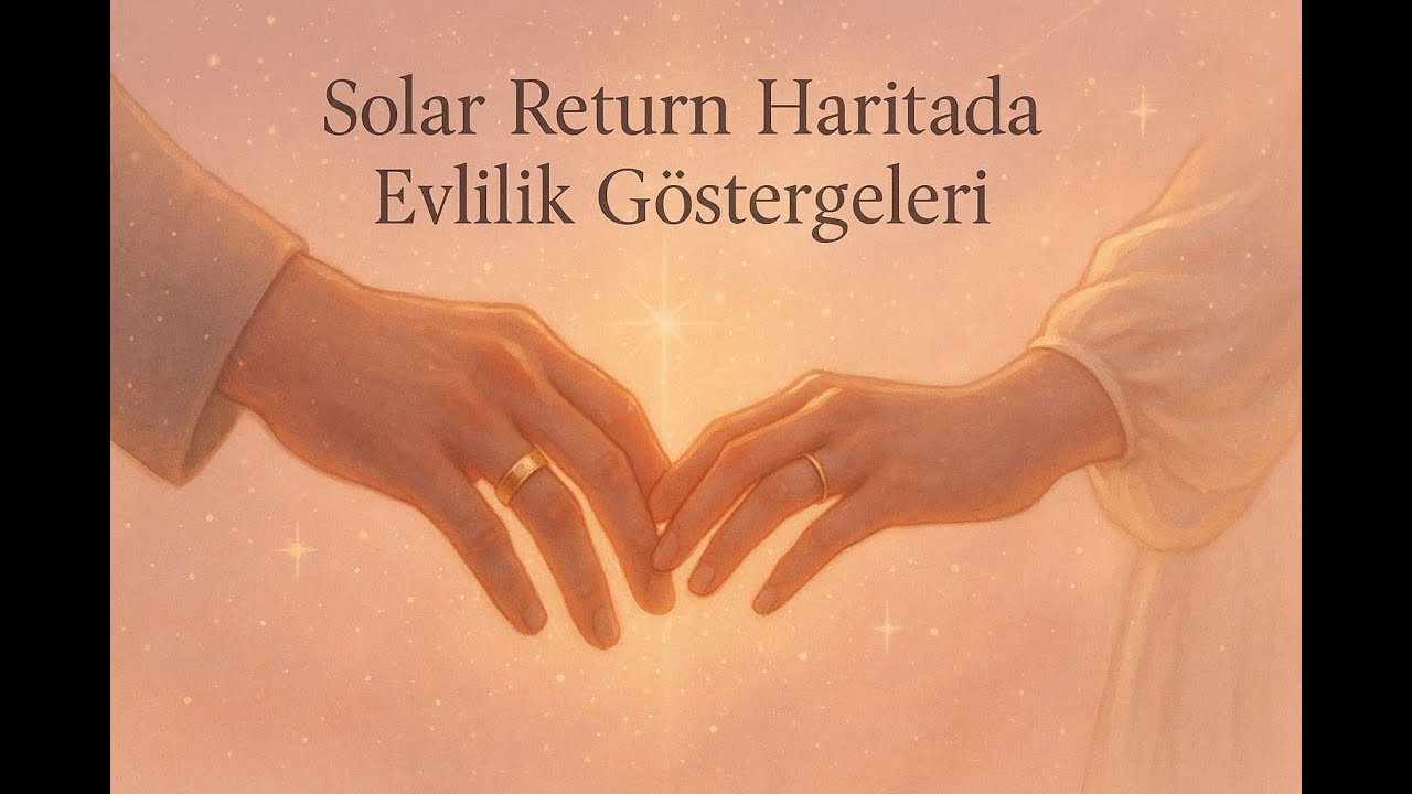 SOLAR RETURN HARİTADA EVLİLİK GÖSTERGELERİ