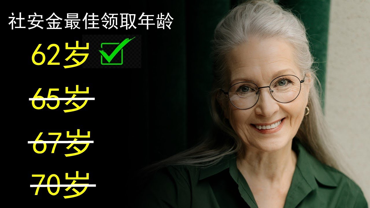 美国社保退休金，为什么62岁开始领才是最优选择？