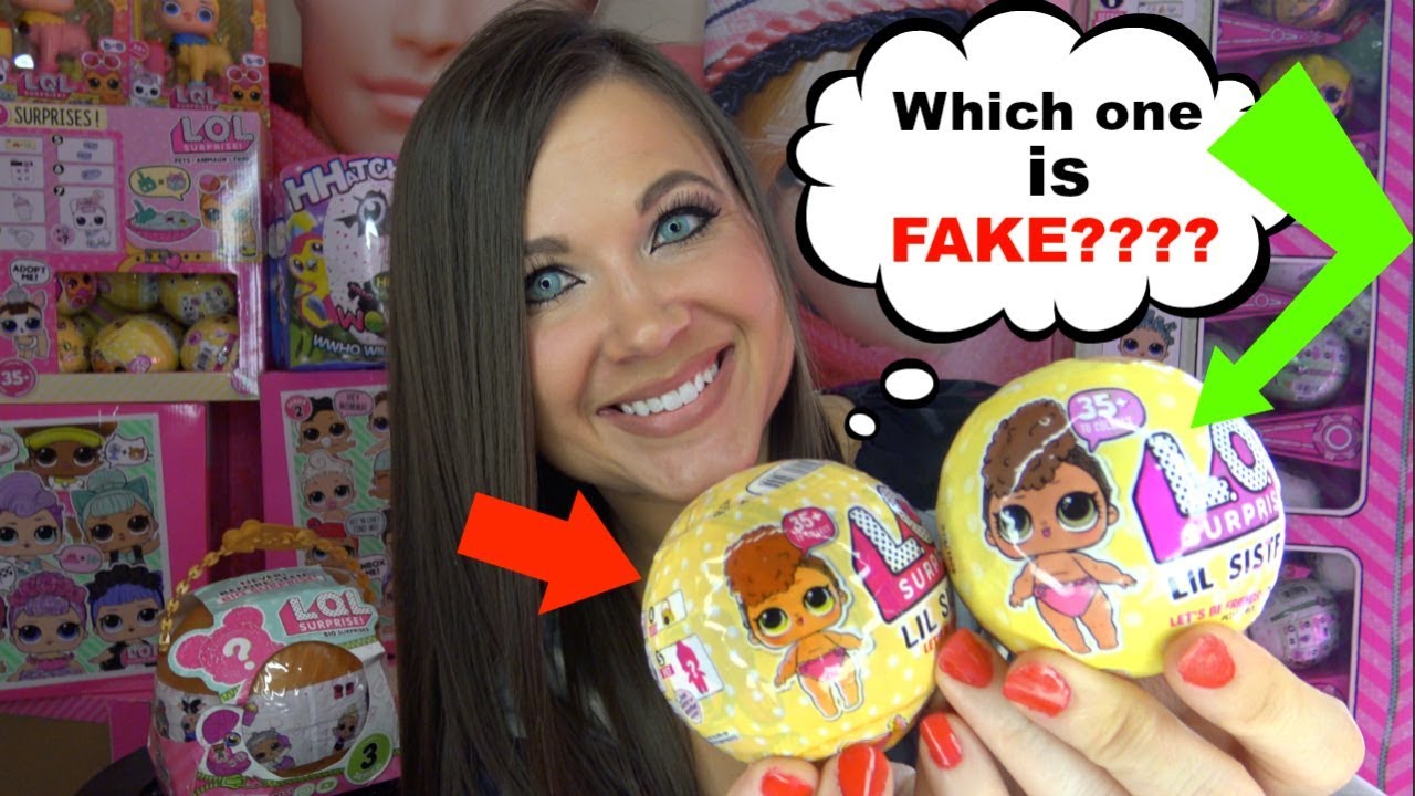 FAKE LOL Surprise dolls Series 3 wave 2 Opening Confetti pop lil sisters Series 3 wave 2 Doll house