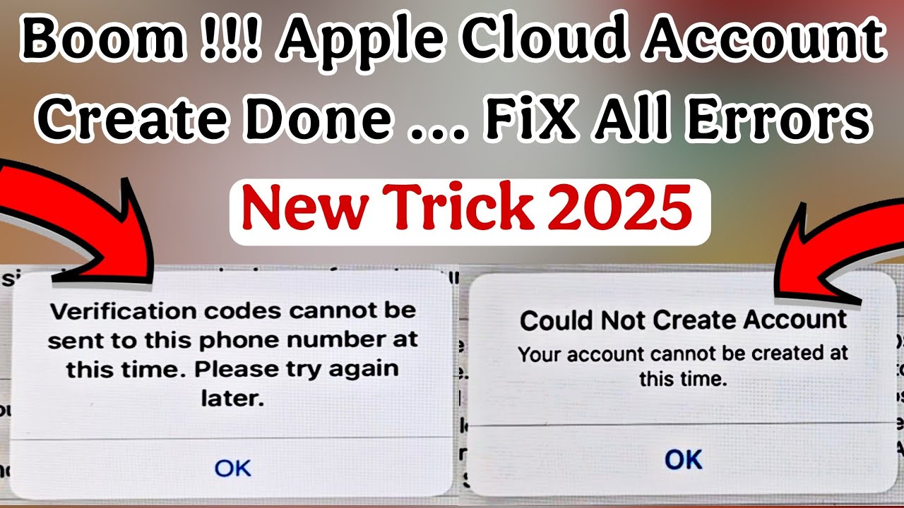 icloud Account Create Done FiX All Problem I iCould Not Create Account FiX I Verification Codes FiX