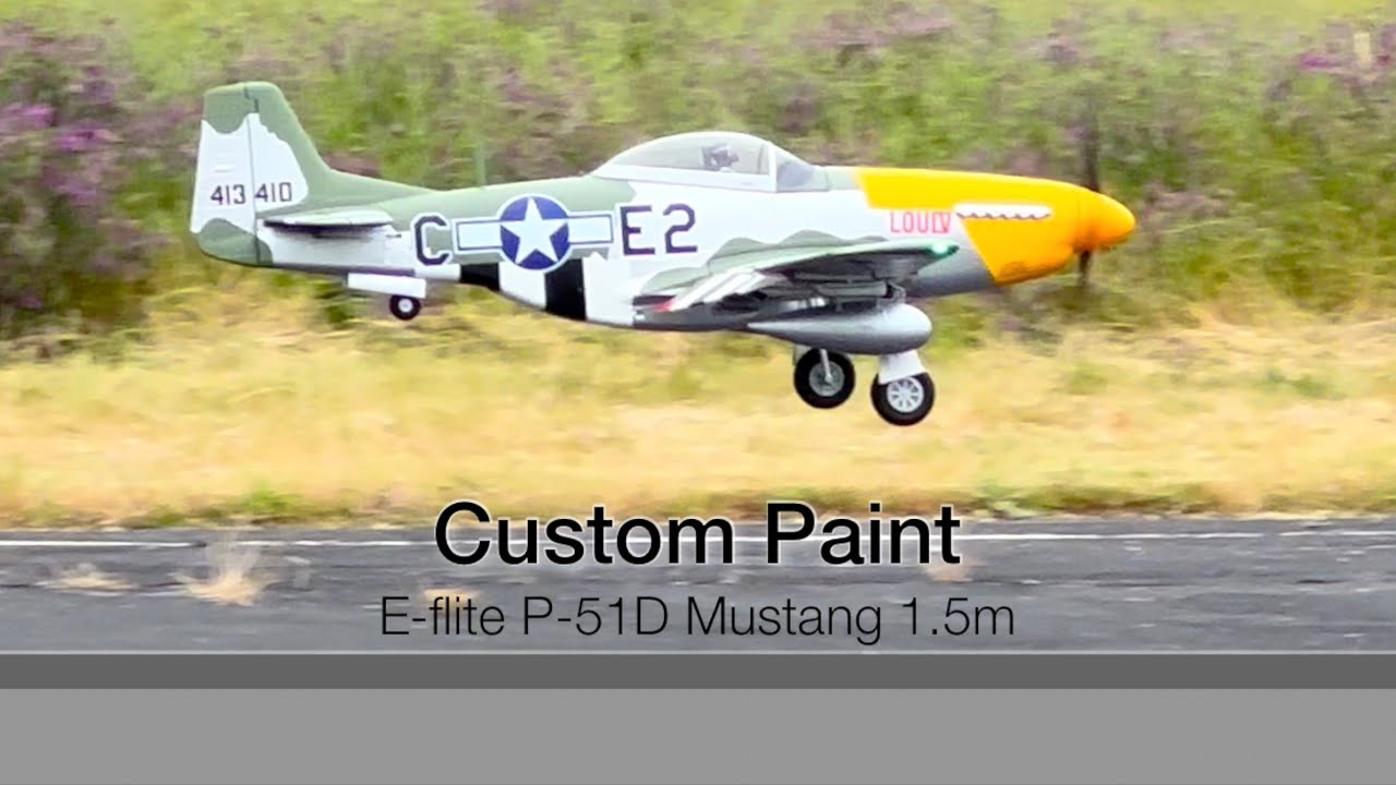E-flite P-51D Mustang 1.5m with Custom Paint 4/17/25