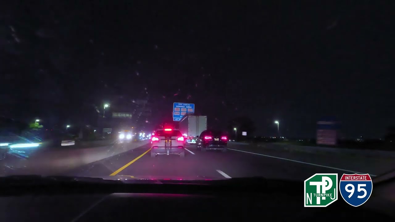 [4K] New Jersey to New York City: Nighttime Drive in the Passenger Seat - ASMR Soundscapes