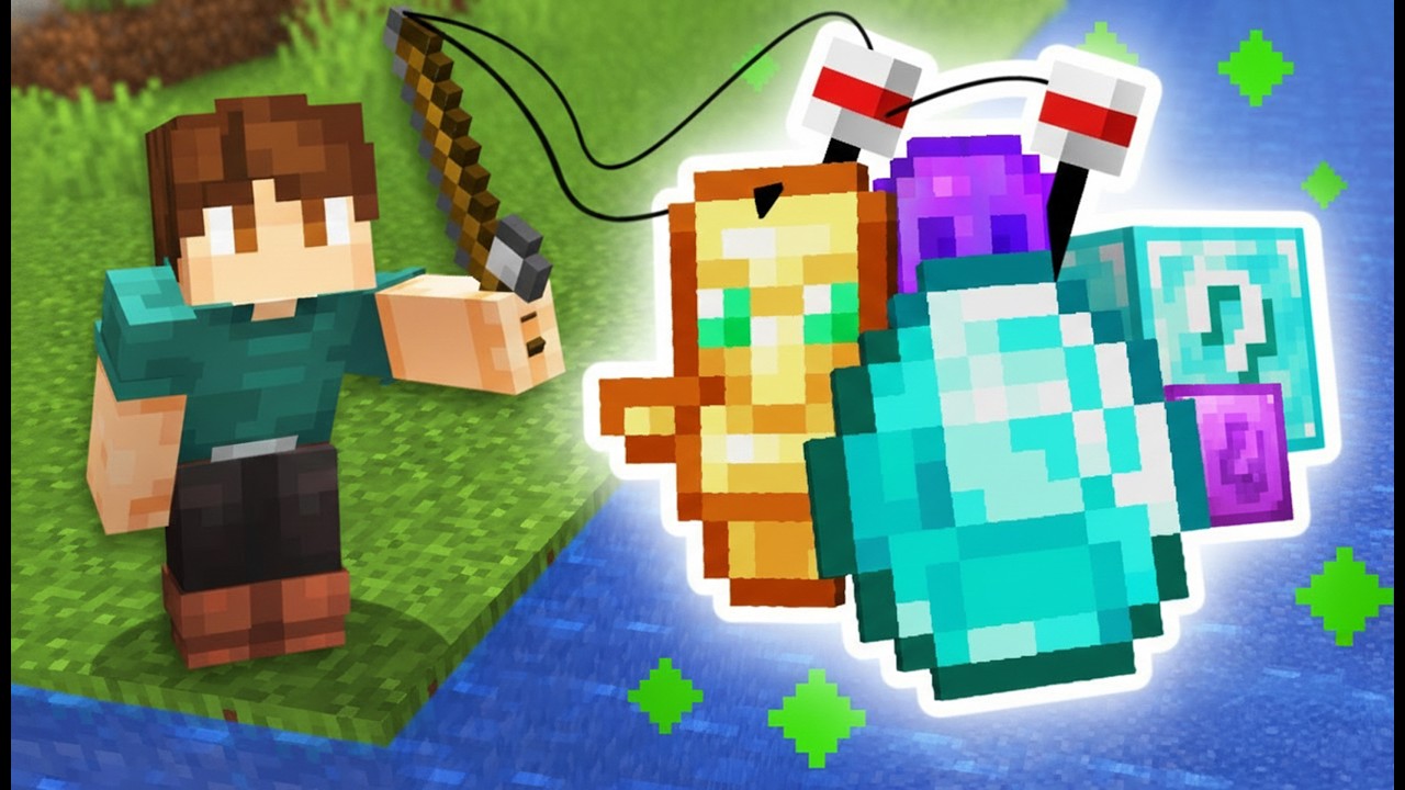 Minecraft, but Fishing is Lucky...