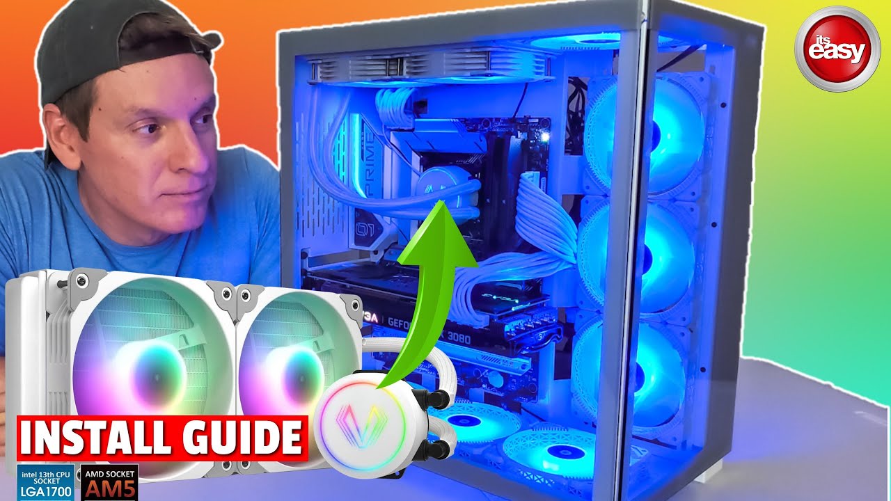 How To Install Any AIO CPU Cooler INTEL | LURKER V240 240mm ARGB