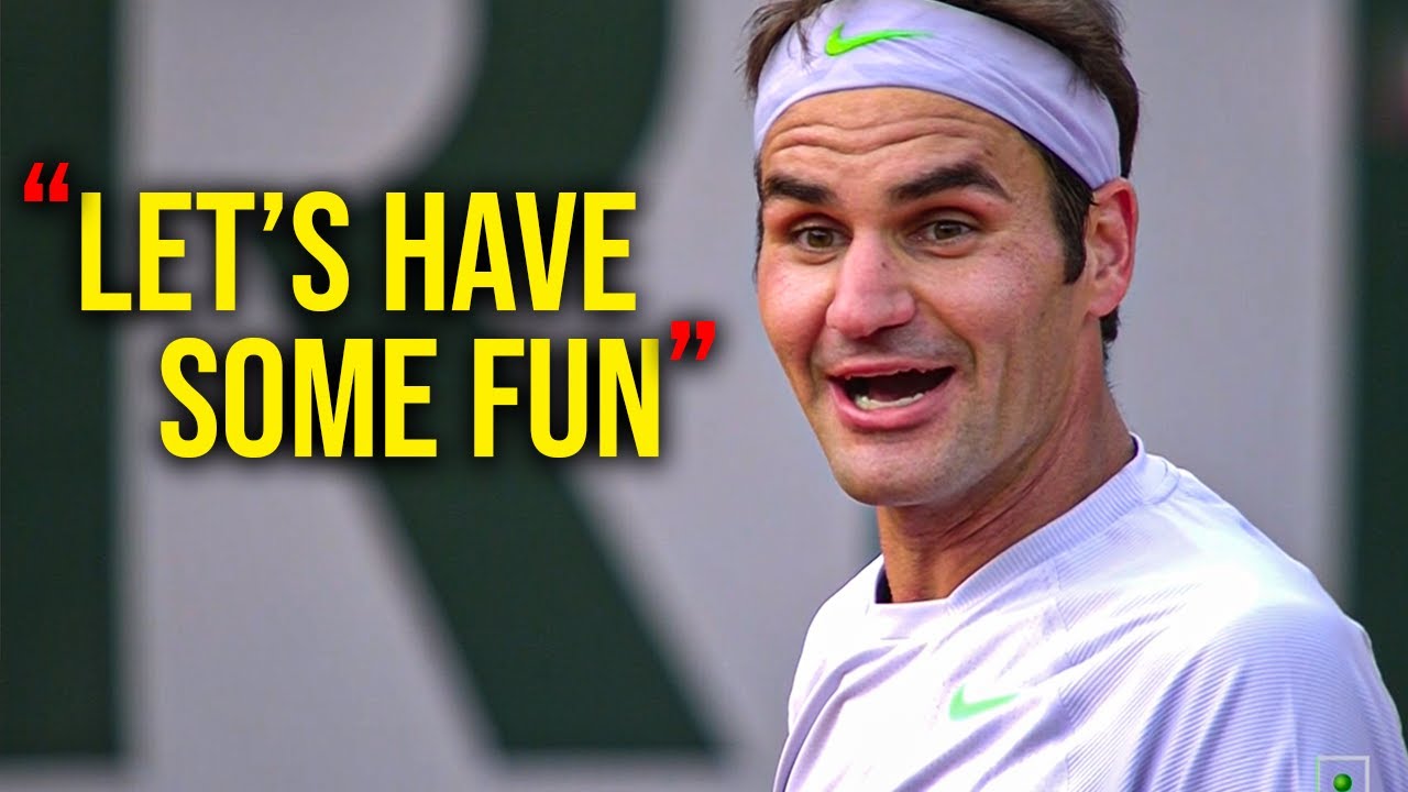 When Roger Federer is IN THE MOOD...