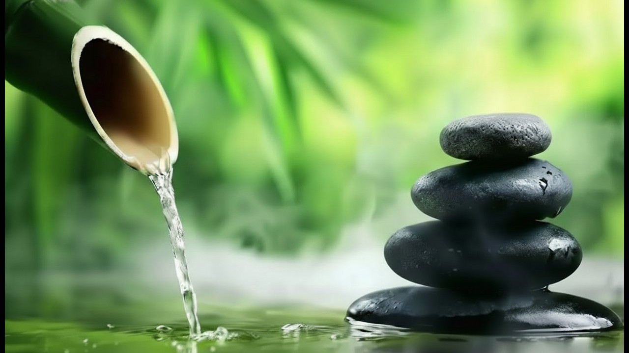 Flowing Water & Soft Piano for Evening Relaxation and Sleep