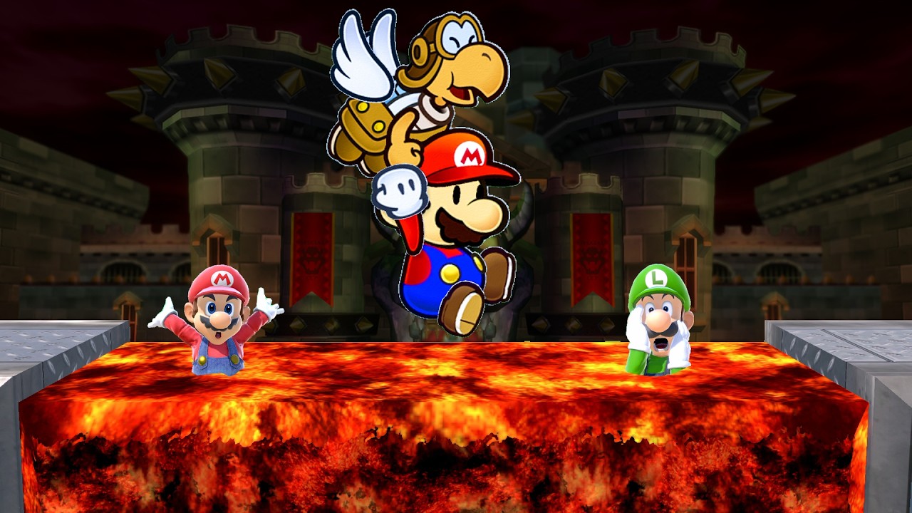 Сможет ли Paper Mario пройти 60 испытаний в Smash Bros?