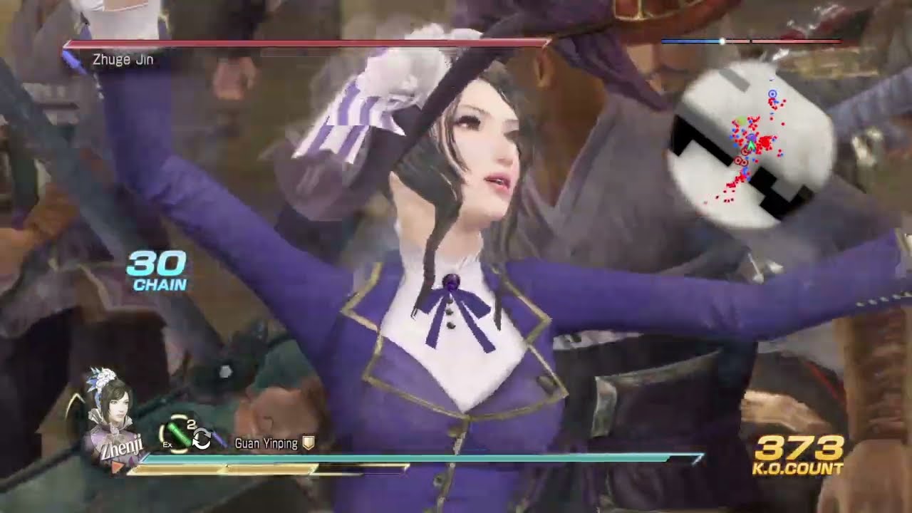 Dynasty Warriors 8 XL - Zhenji Ultimate Solo Run (PS4, no audio)