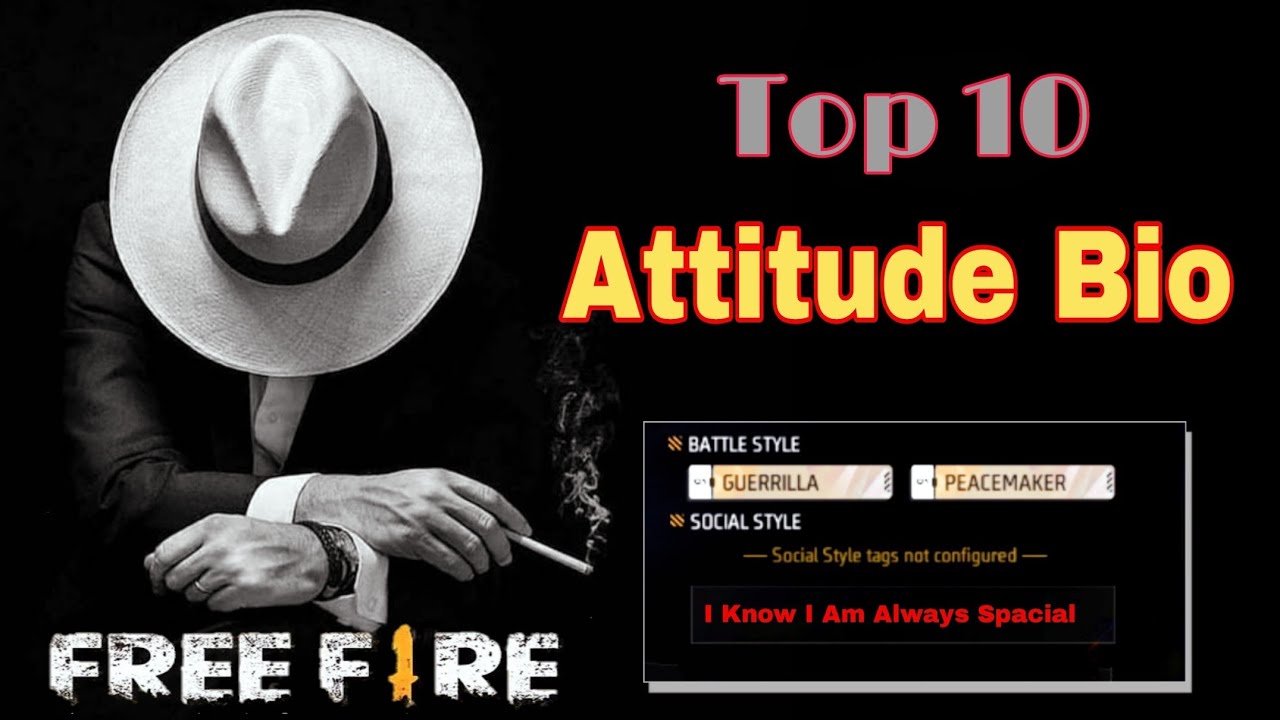 Attitude Bio For Free Fire || Лучший профиль для Free Fire Bio 🔥