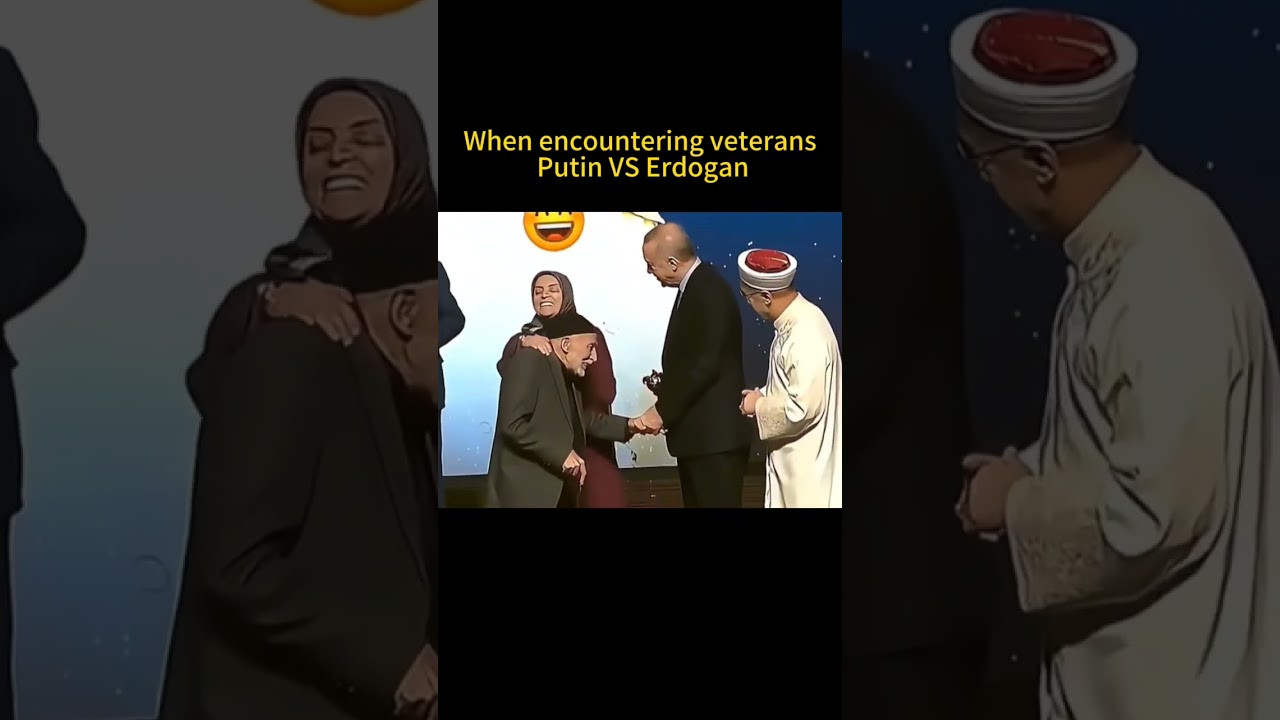 When encountering veterans: Putin VS Erdogan #putin #erdoğan