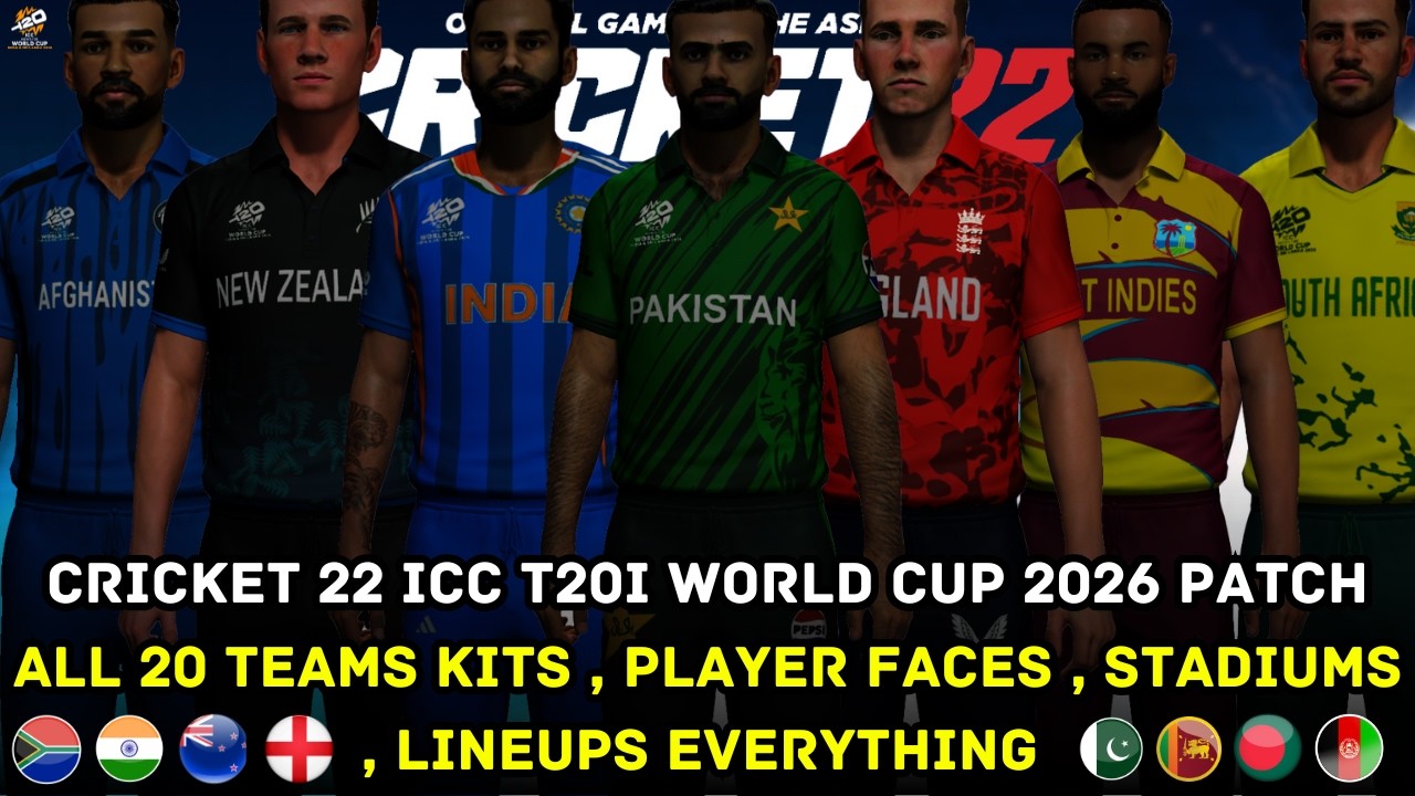 Cricket 22 | ICC T20 World Cup 2026 Latest Offline Patch | Everything Updated | 2026