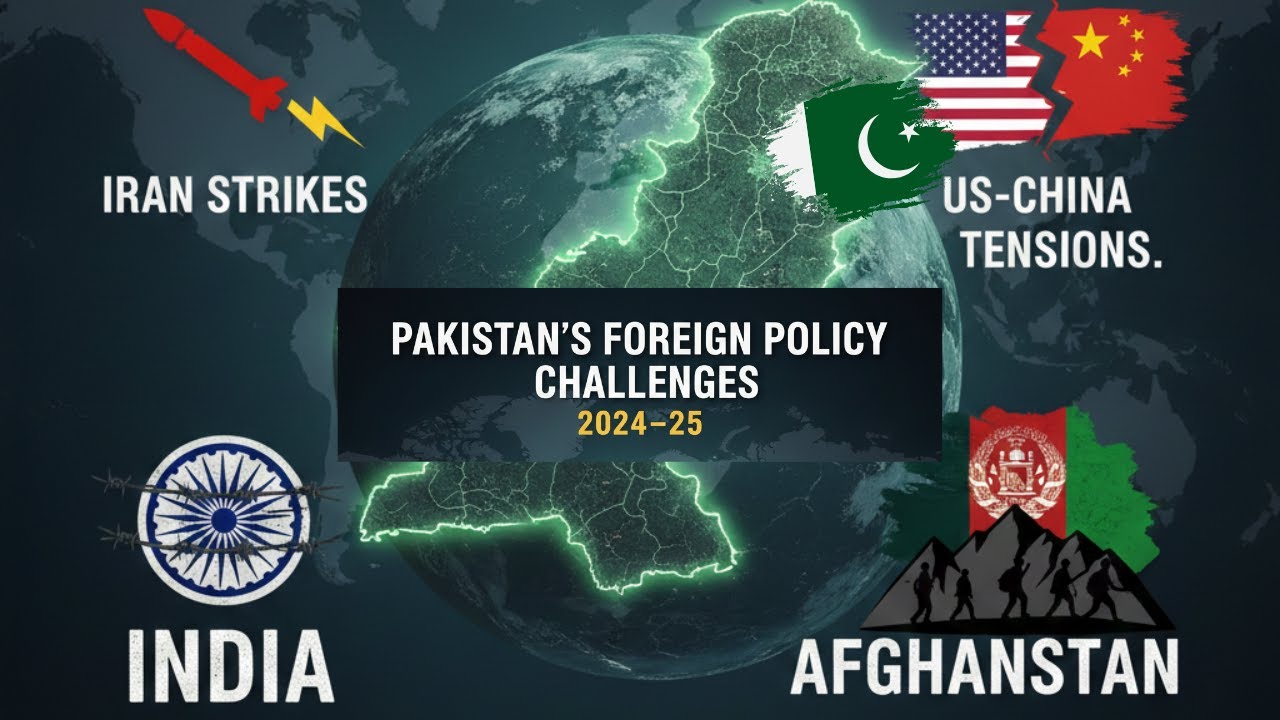Pakistan&rsquo;s Foreign Policy Challenges 2024&ndash;25 | Iran, US-China Tensions, India, Afg & Global Shifts