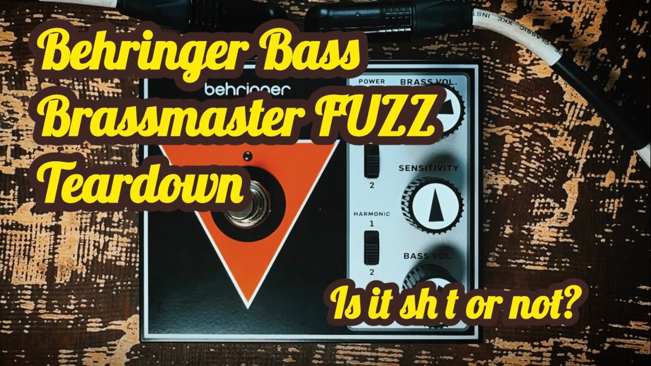 Behringer Bass Brassmaster FUZZ unboxing - teardown - demo