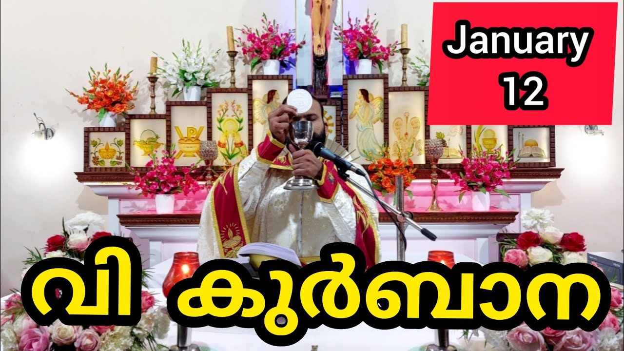 Holy Mass January 12 Monday  Malayalam 5.30 am Syromalabar #holymass #live #qurbana #frjinu #malay