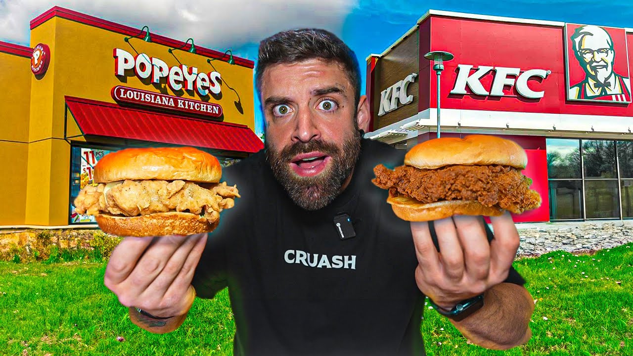 CUÁL ES EL MEJOR POLLO FRITO DE FRANQUICIA DEL MUNDO? *24h comiendo pollo frito*