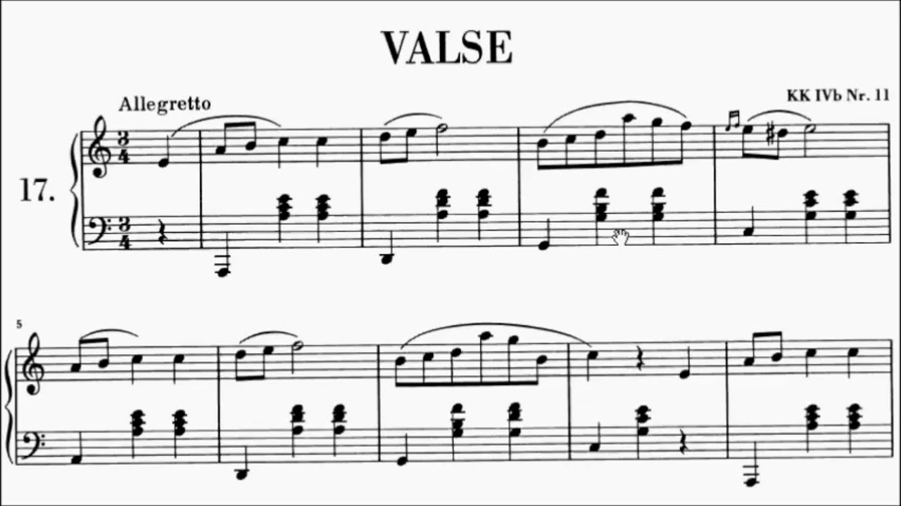 RCM Piano 2022 Grade 6 List C No.1 Chopin Waltz in A Minor Op Posth B.150 Sheet Music
