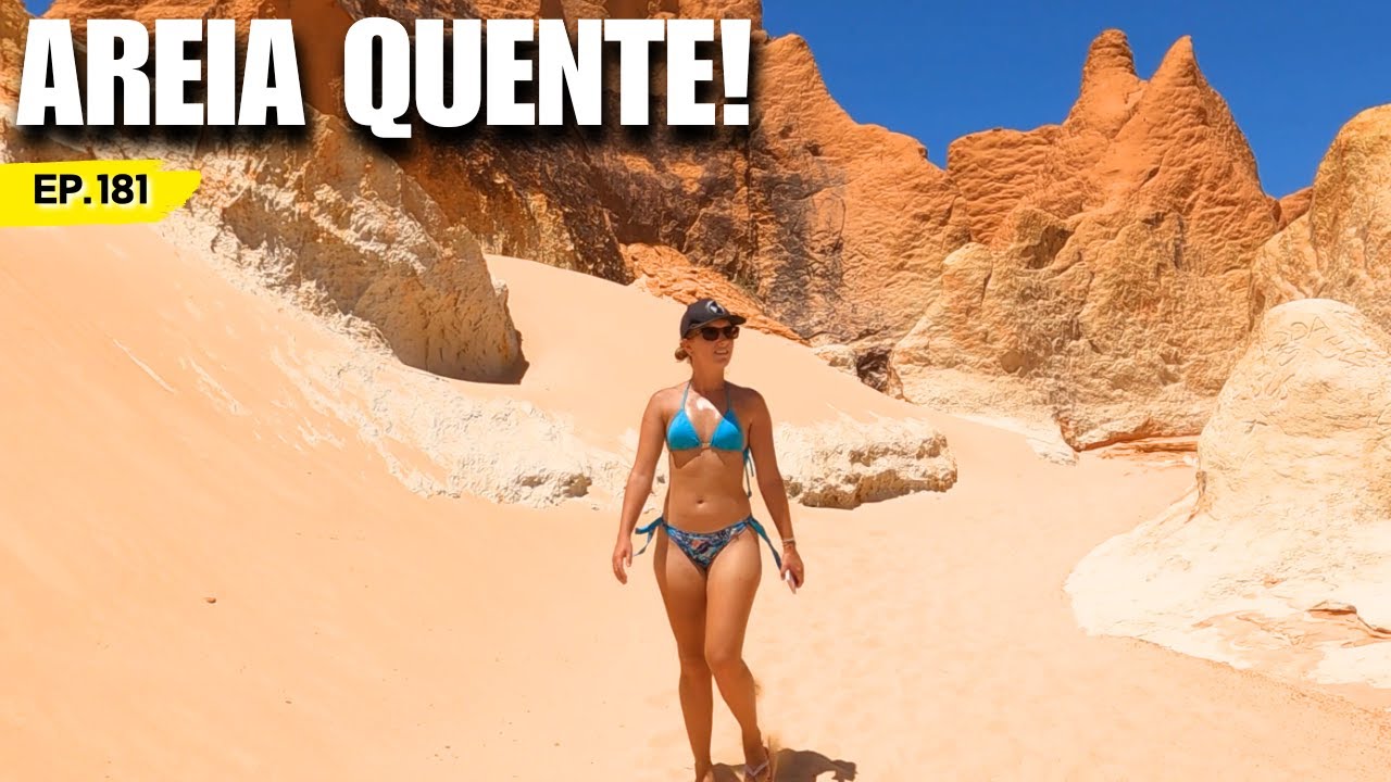 Conhecemos o Labirinto das Falésias em Morro Branco, no Ceará | Viagem de Kombi pelo Brasil,  Ep.181