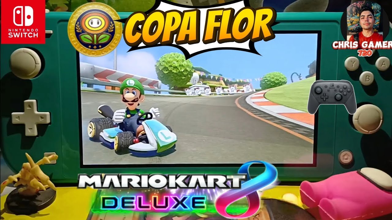 Copa Flor 150cc Tres Estrellas ⭐⭐⭐ | Atajos, Trucos y Secretos en Mario Kart 8 Deluxe (Switch Lite)