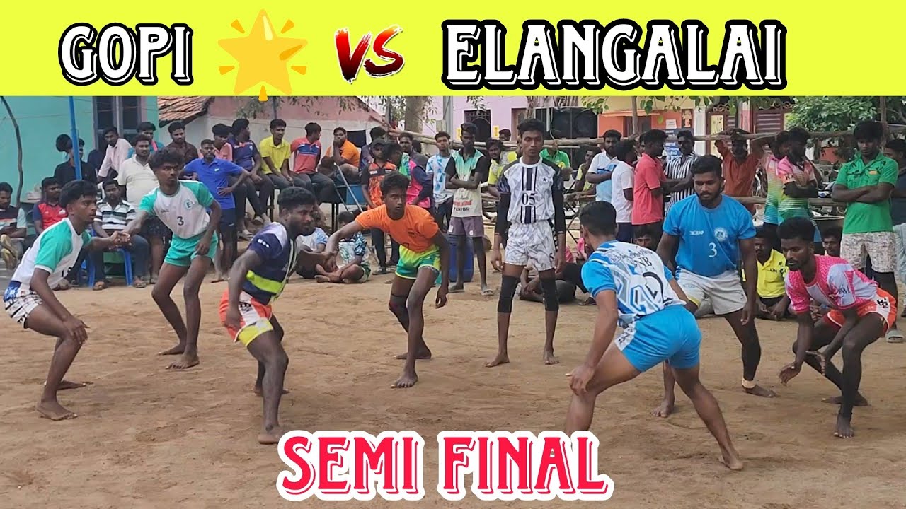 #semifinal #elangalai vs #gopi🌟#kabaddi #65kgmatch #giristar#vaniyambadi @TopTrending  🔥🔥