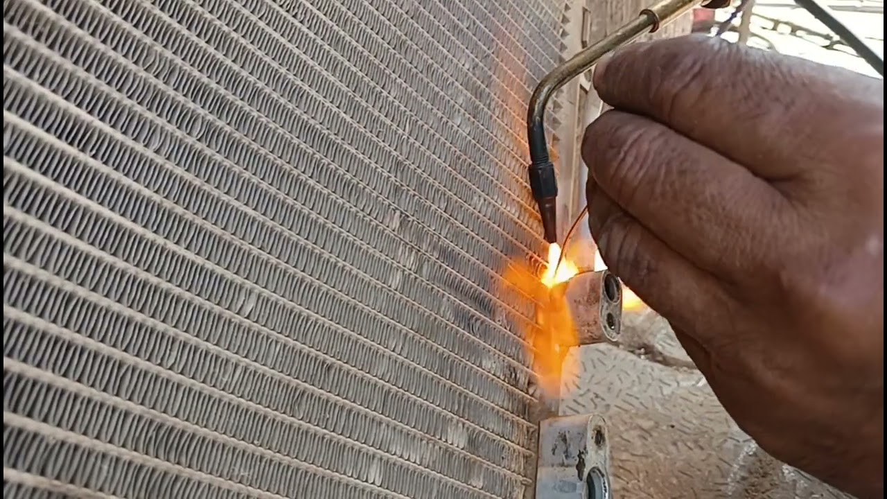 #Aluminium #condenser #gas #welding #lakheri