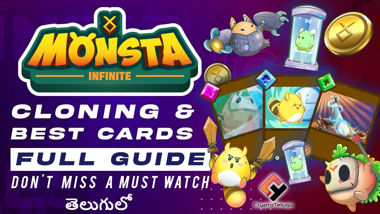 Monsta Infinity Cloning & Monsta Cards Full Guide - Telugu