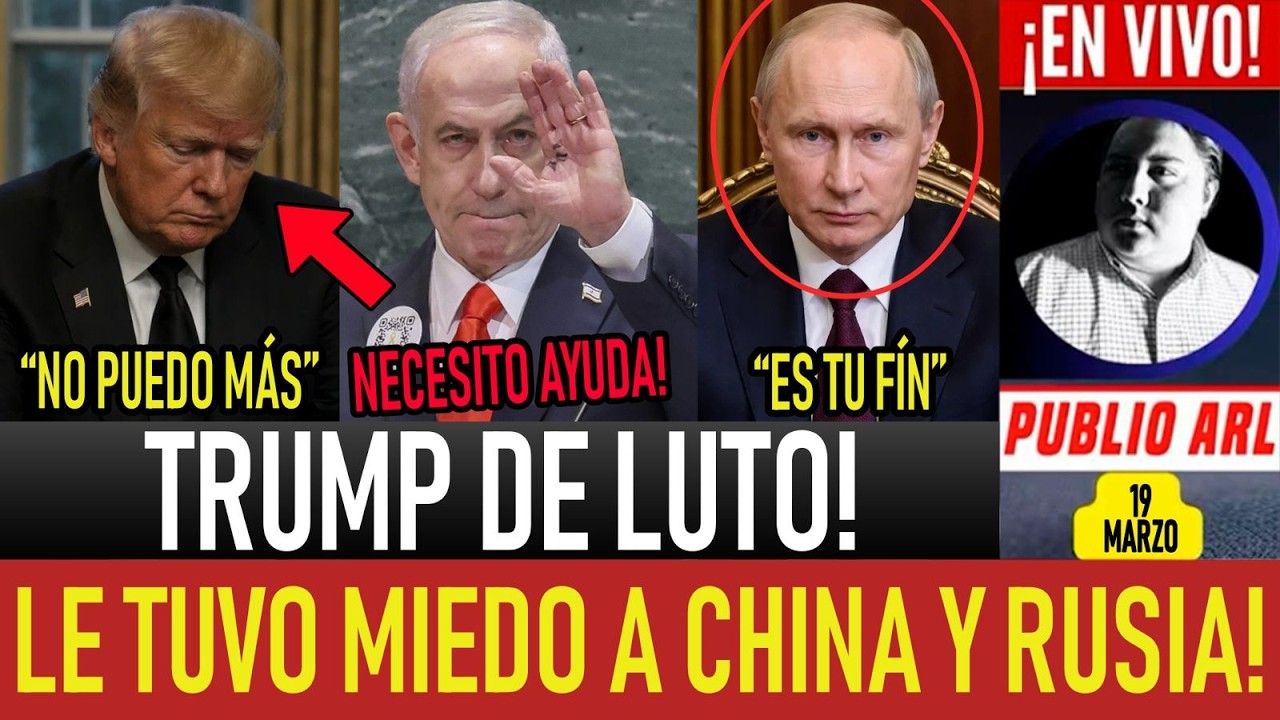 SE ACABO ¡TRUMP PIERDE LA GUERRA! LE TUVO MIEDO A RUSIA Y CHINA. DEJAN SOLO A ISRAEL. ONU EN QUIEBRA