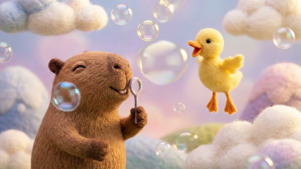 Capybara & Ducks: Bubble Party! 🫧🐥