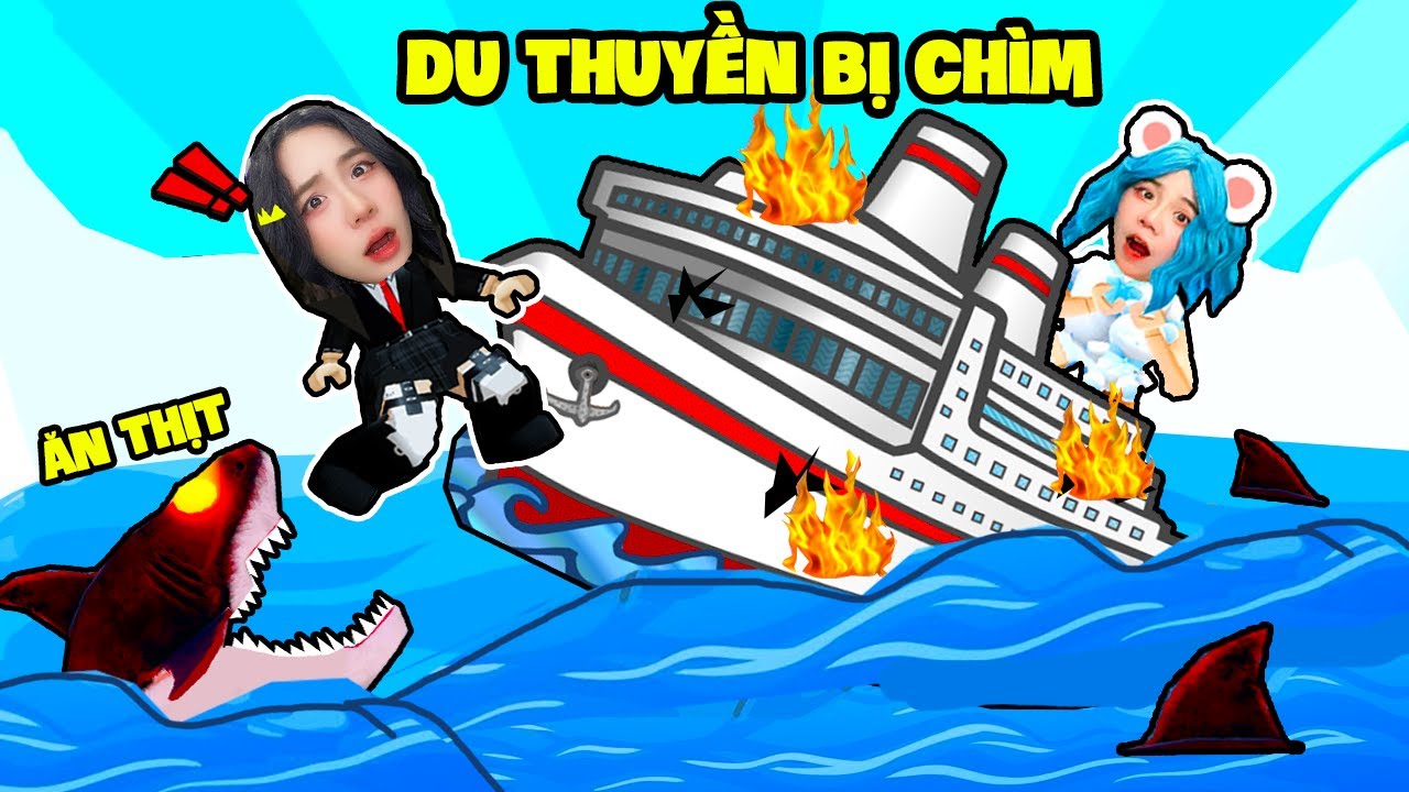 SAMMY VÀ MÈO SIMMY THOÁT KHỎI DU THUYỀN BẤT ỔN TRONG ROBLOX