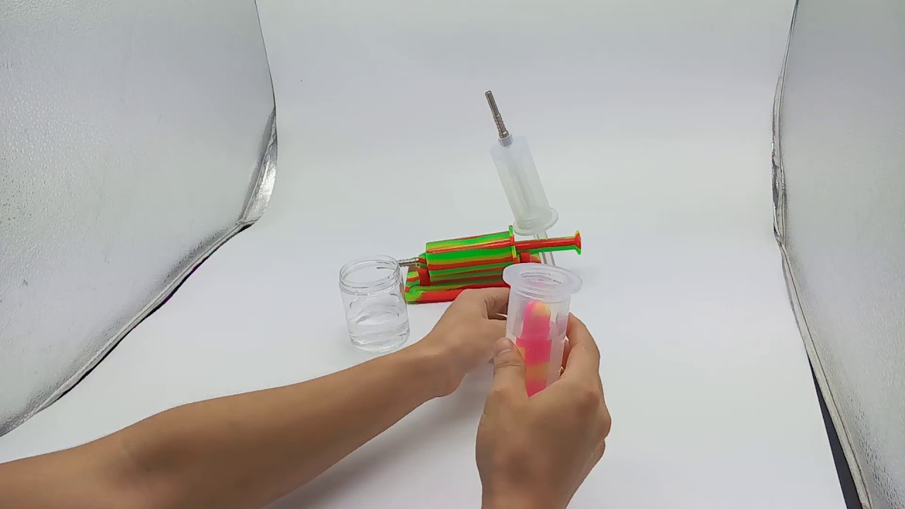 High clear FDA syringe silicone nectar collectors.
