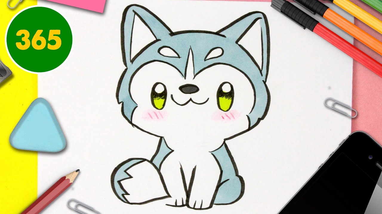 COME DISEGNARE CANE KAWAII - Come disegnare animali