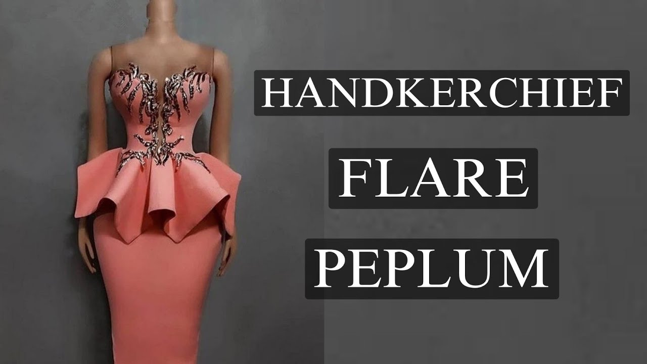 How To Draft a Square-Edged Peplum/Handkerchief Flare Tutorial